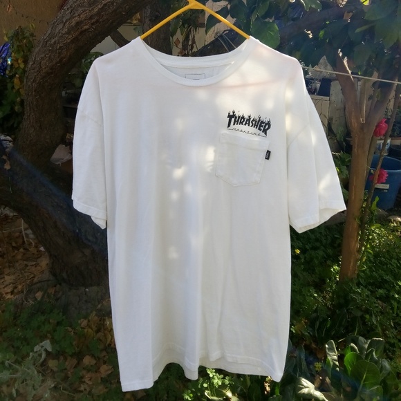 thrasher x vans shirt